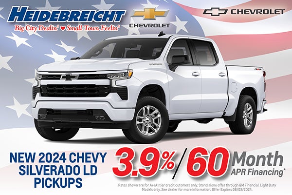Low Rate Financing Available on 2024 LD Silverados