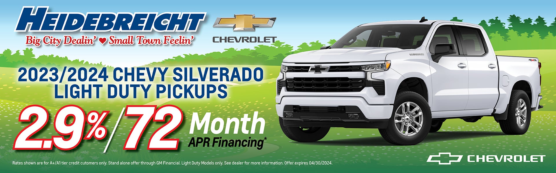 Low Rate Financing Available for 2023/2024 LD Silverados