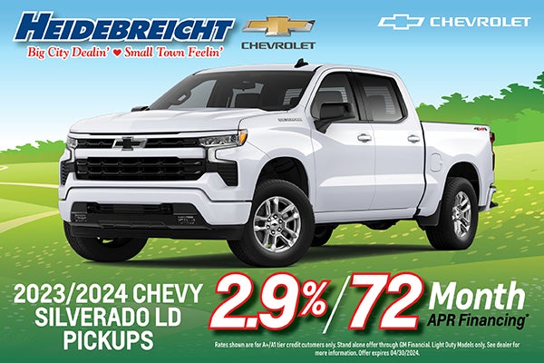 Low Rate Financing Available for 2023/2024 LD Silverados